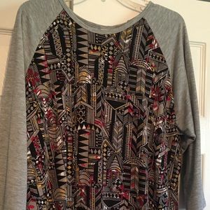 Lularoe 3/4 sleeve top